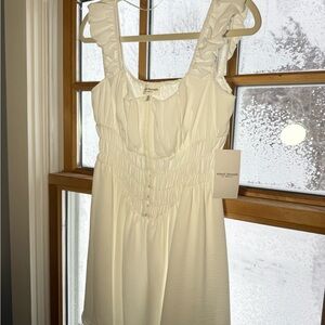 White Mini Dress by Mixed Threads